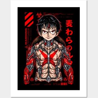 Cyborg Luffy Posters and Art